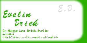 evelin drick business card